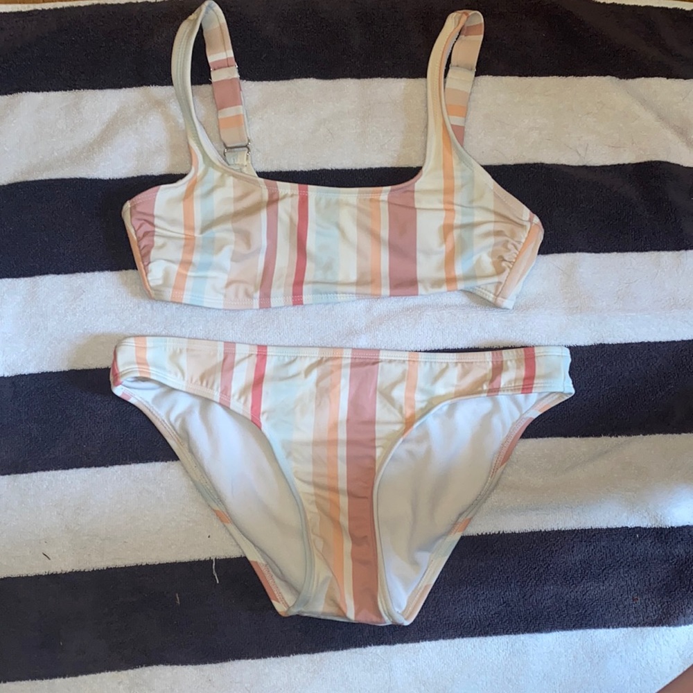 Colorful Striped Bikini